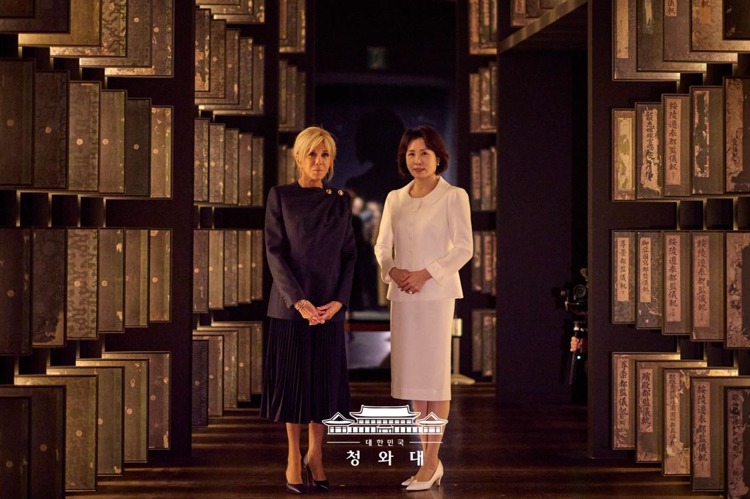 김혜경 여사, 프랑스 대통령 부인과의 친교